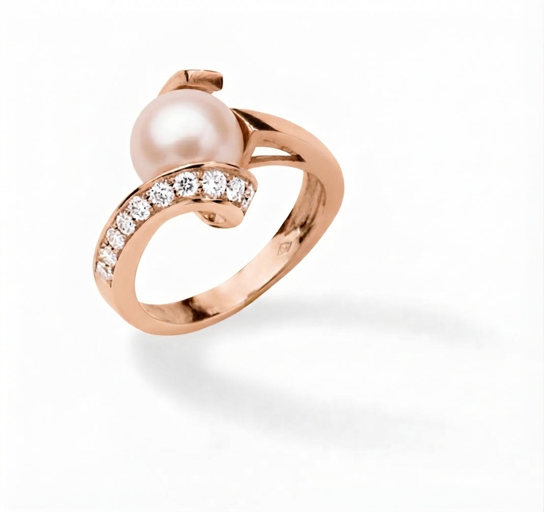 BAGUE OR ROSE 750‰ D0.33 EDR 9.5-10 5G00