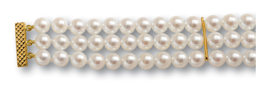 BRACELET ORJ 18CT 3RG AKOYA B 5.5-6 1G90 – B3R60B-J