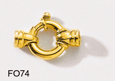 FERMOIR OR JAUNE 750/1000 – FO74-J