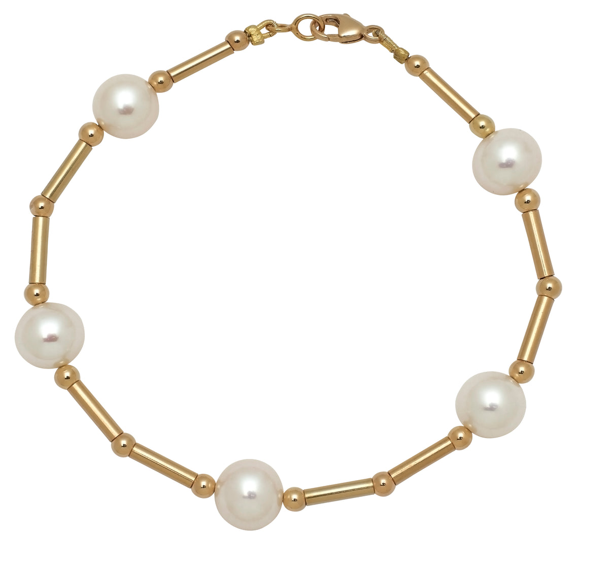 Bracelet perle or jaune Porchet