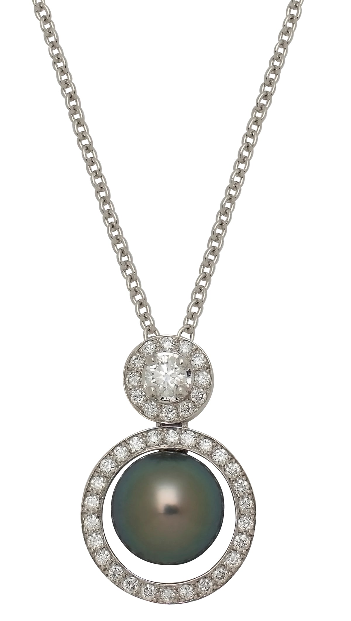 Collier perle Tahiti signature or blanc Porchet