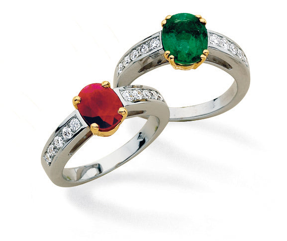 BAGUE ORG/J 18 CT RUBIS 8*6         7G20 – A1002R-B