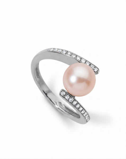 BAGUE OR 750‰ D0.14 ED ROSE 7.5-8 4G30