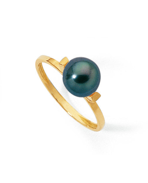 BAGUE OR GRIS 750‰ TAHITI 8-8.5MM   1G40 – A1021T-G