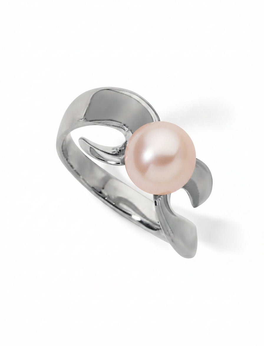 BAGUE OR 750‰ ED ROSE 7.5-8MM