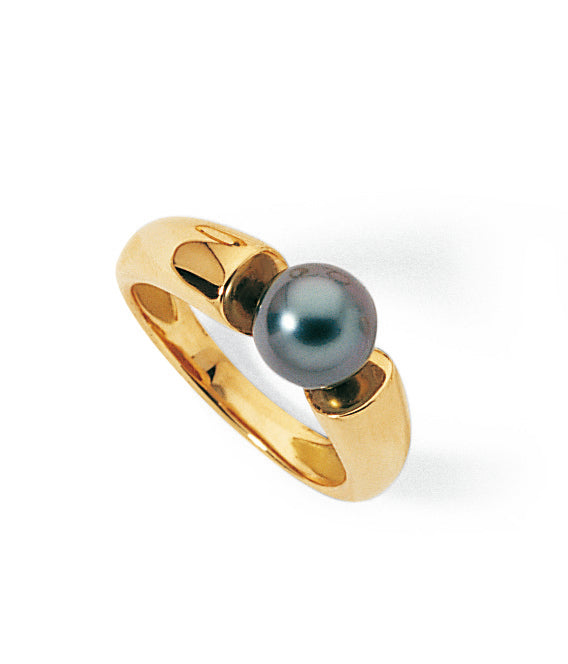 BAGUE OR GRIS 750‰ TAHITI 8-8.5MM   6G00 – A1044T-G
