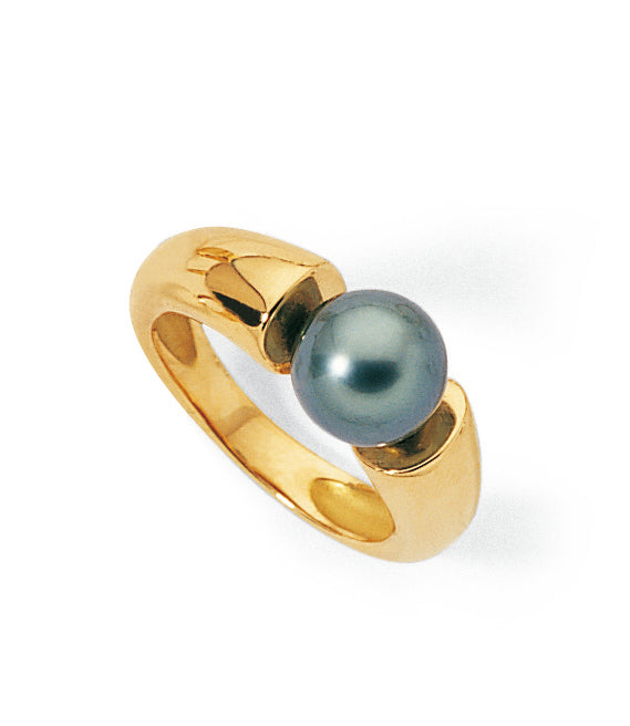 BAGUE OR GRIS 750‰ TAHITI 8.5-9MM   8G00 – A1045T-G