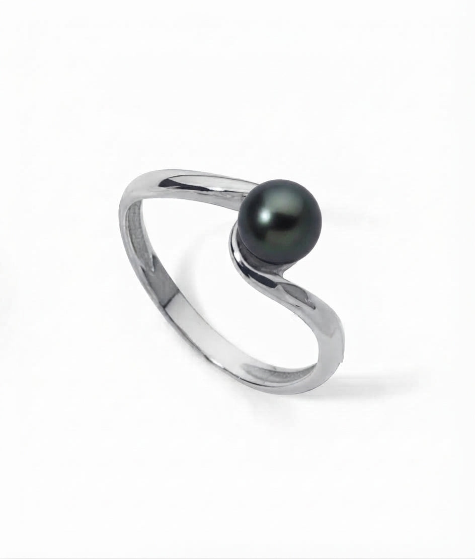 BAGUE OR 750‰ ED NOIRE 5-5.5MM