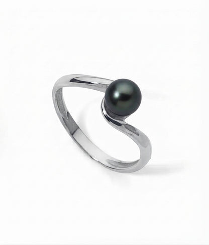 BAGUE OR 750‰ ED NOIRE 5-5.5MM