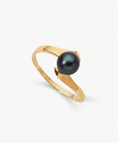 BAGUE OR JAUNE 750‰ ED NOIRE 5.5-6M 1G45