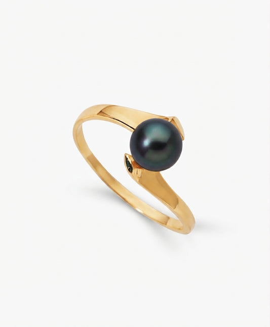 BAGUE OR JAUNE 750‰ ED NOIRE 5.5-6M 1G45