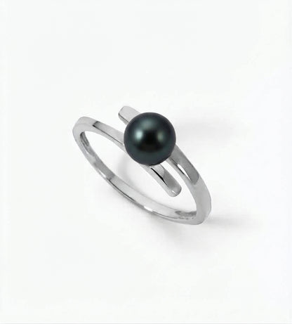 BAGUE OR 750‰ ED NOIRE 5-5.5MM