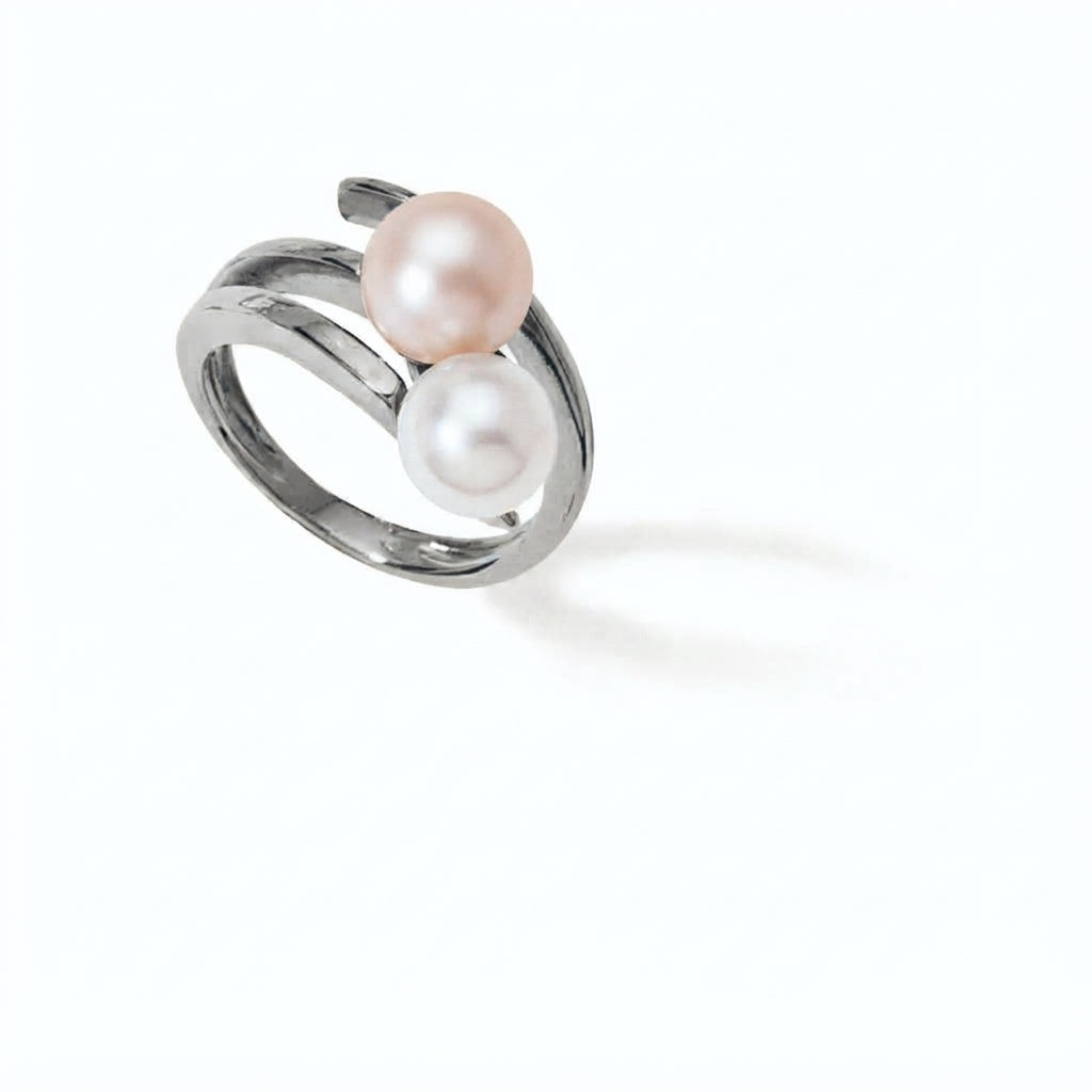 BAGUE OR GRIS 750‰ EDR+EDB 7.5-8.5 5G20