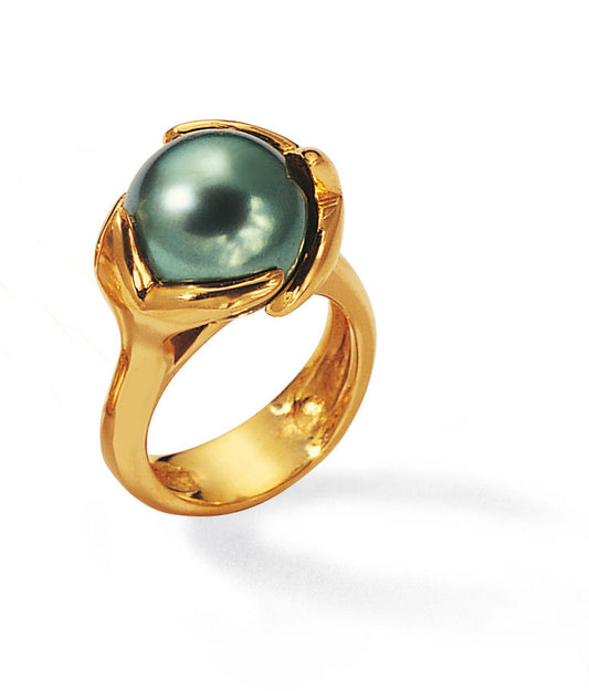 BAGUE OR GRIS 18CT TAHITI 13-13.5  12G00 – A1150T-G