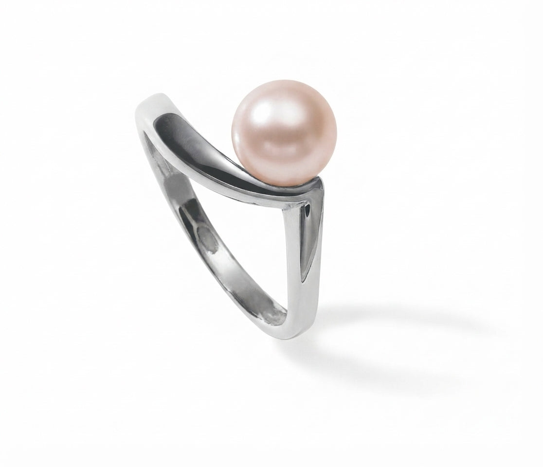 BAGUE OR 750‰ ED ROSE 7.5-8MM