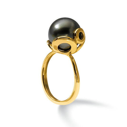 BAGUE OR GRIS 18CT TAHITI 11.5-12MM 4G20 – A1226T-G