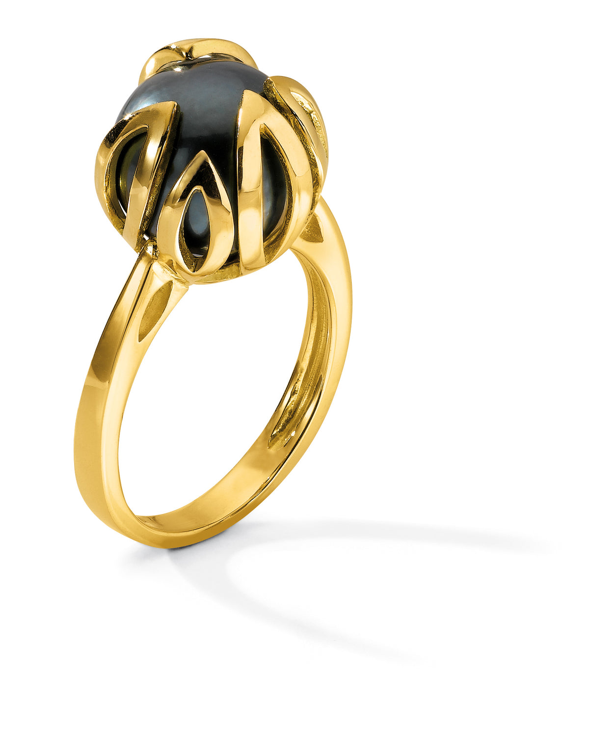 BAGUE OR JAUNE 18CT TAHITI 10.5-11  6G20 – A1244T-J