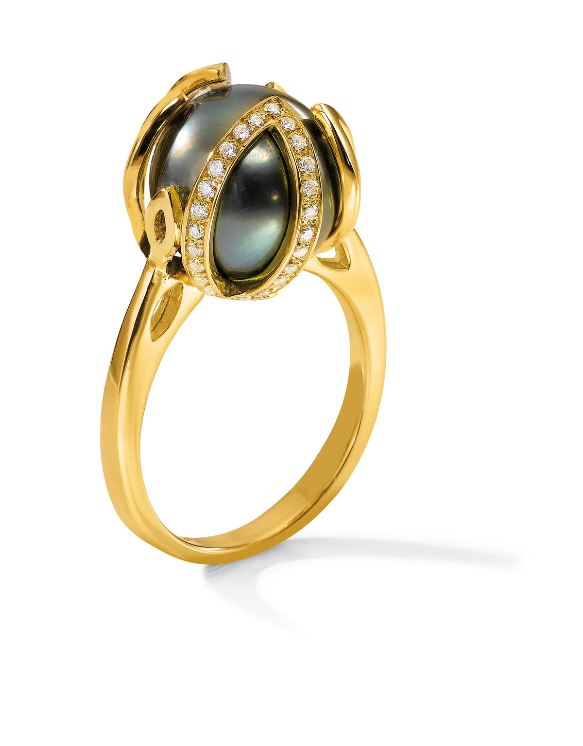 BAGUE OR JAUNE 18CT TAHITI 11.5-12  6G50 – A1245T-J