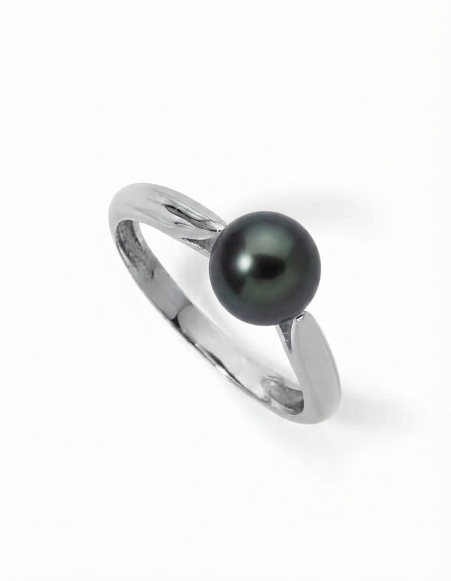 BAGUE OR 750‰ ED NOIRE 6.5-7M 2G45