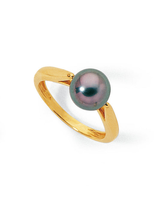 BAGUE OR GRIS 750‰ TAHITI 8-8.5MM   3G35 – A305T-G