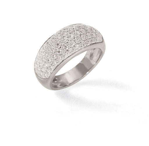 BAGUE DIAMANTS OR GRIS 18 CT D1.12  8G50 – A453D-G