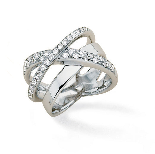 BAGUE DIAMANTS OR GRIS 18CT D0.46  12G00 – A832D-G