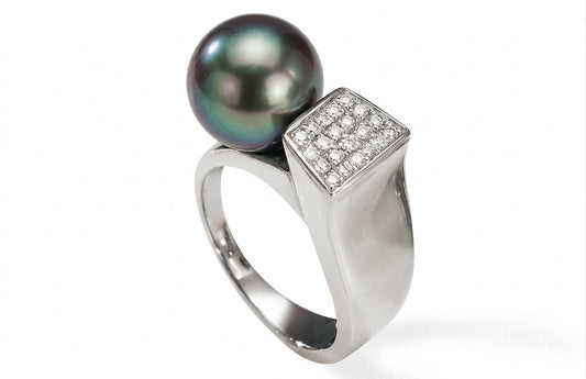 BAGUE OR 18 CT TAHITI 11-11.5 10G10