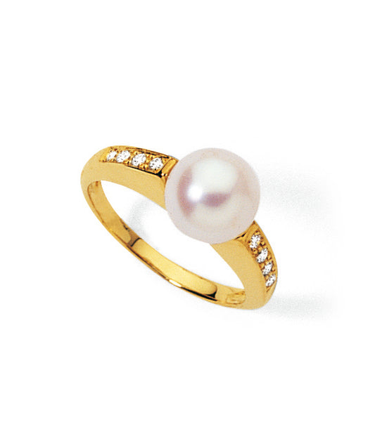 BAGUE ORJ 18 CT D0.12 GOLD 8.5-9M   2G83 – A928G-J