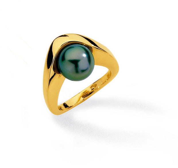 BAGUE OR JAUNE 18CT TAHITI 9,5-10  9G50 – A990T-J