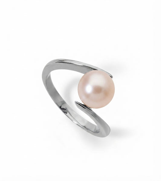 BAGUE OR 750‰ ED ROSE 7.5-8MM