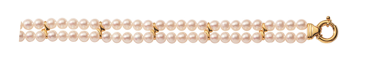 BRACELET 2RGS EDB 5-5.5MM ORJ 18CT  3G80 – BED22-J