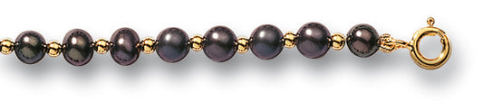 BRACELET ED NOIRE 4.5-5MM ORJ 18 CT 0G49 – BEDN5-J