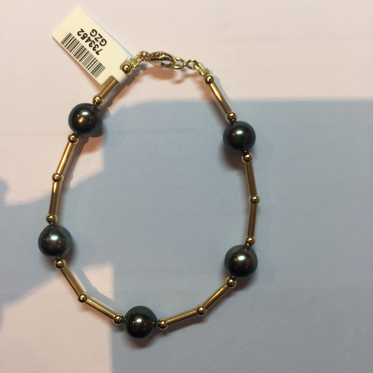BRACELET OR JAUNE 750‰ TAHITI 8.5-9 1G90 – BT013-J