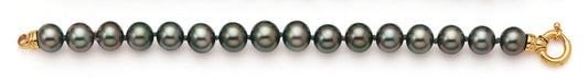 BRACELET OR GRIS 18CT TAHITI 10-11  1G60 – BTSR5-G