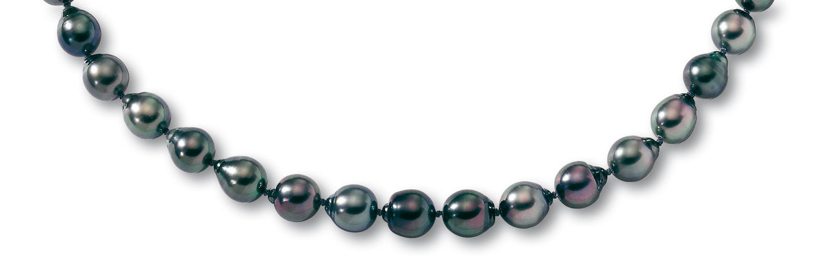 COLLIER ORG 18CT TAHITI BAR 9-10MM  1G30 – CTBAR2-G