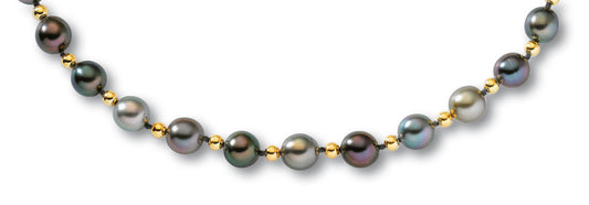 COLLIER TAHITI 8-9 BOULES ORJ 18CT  2G90 – CTSRB1-J