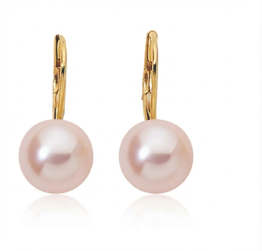 DORMEUSE ORJ 18CT ED ROSE 9.5-10MM