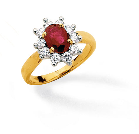 BAGUE RUBIS 7*5 D0.55 ORJ/G/J 18 CT 4G80 – E122R-B