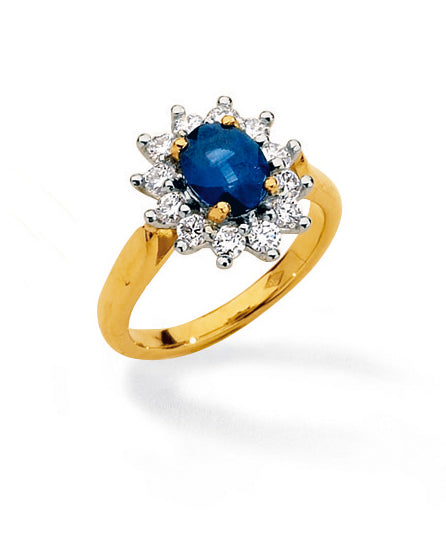 BAGUE S.CEYLAN 8*6 D0.70 ORJ/G 18CT 5G40 – E123SC-B