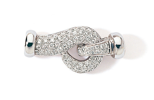 FERMOIR OR GRIS 18 CT DIAMANTS     10G90 – FO149D-G