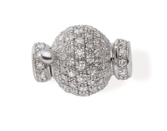 FERMOIR OR GRIS 18 CT DIAMANTS      5G35 – FO165D-G