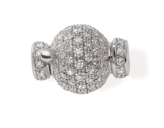 FERMOIR OR GRIS 18 CT DIAMANTS      5G35 – FO165D-G