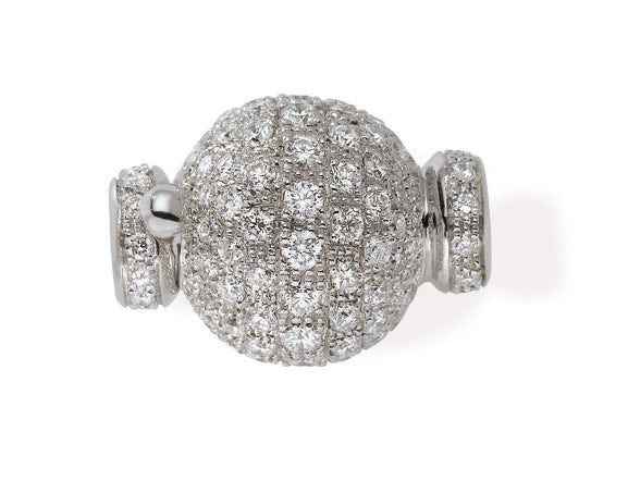 FERMOIR OR GRIS 18 CT DIAMANTS      7G55 – FO167D-G