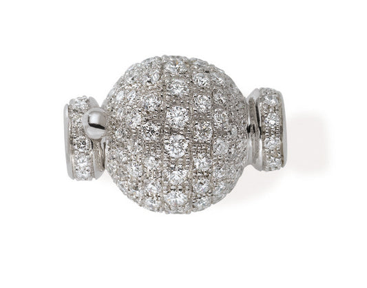 FERMOIR OR GRIS 18 CT DIAMANTS      7G55 – FO167D-G