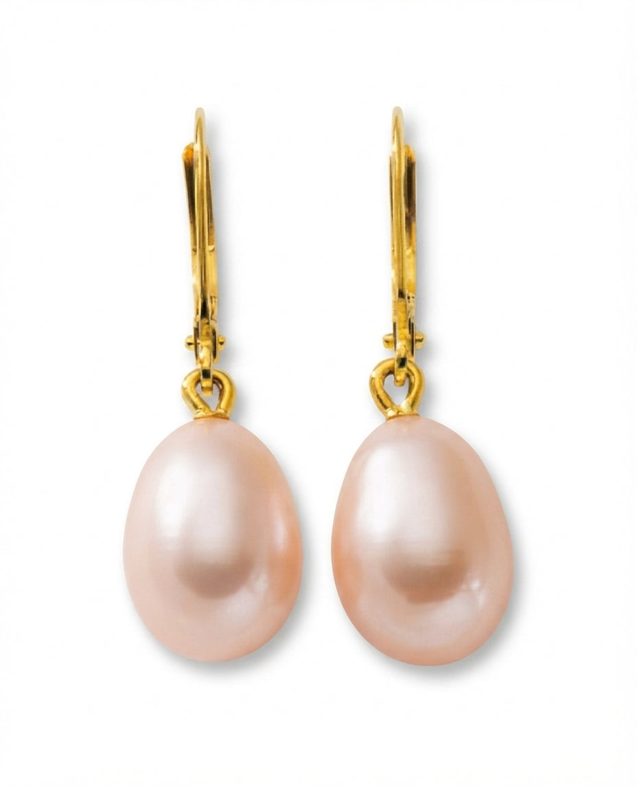 DORMEUSE ORJ 18CT ED ROSE 9.5-10MM
