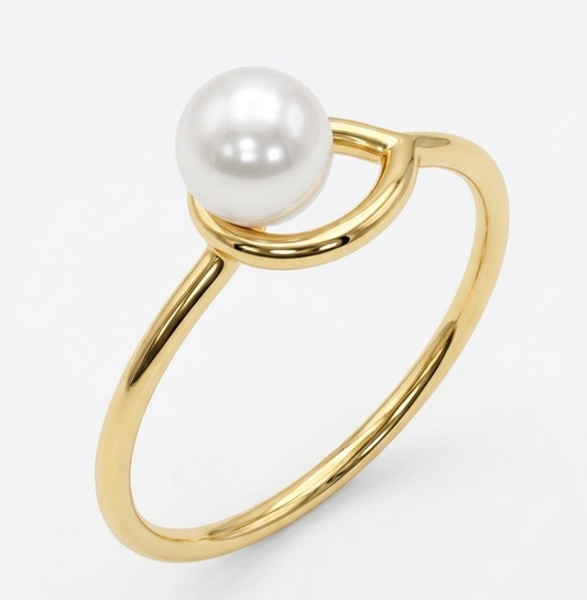 A1505B-J — BAGUE OR JAUNE 750‰ EAU DOUCE 5–5.5 MM