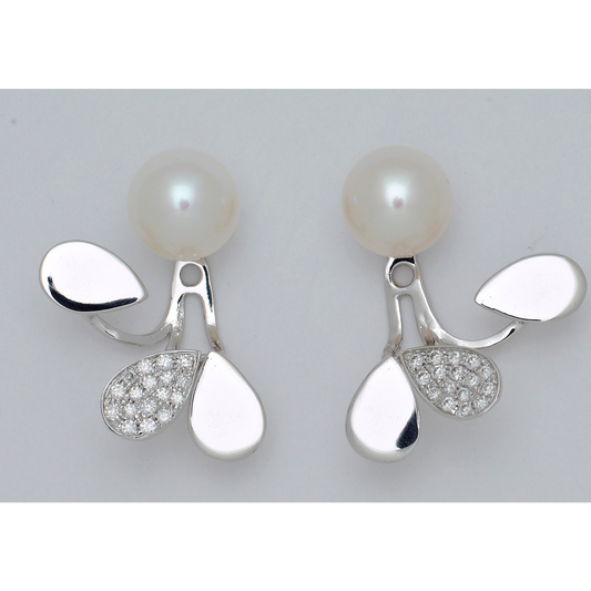 Classic White Pearl Earrings